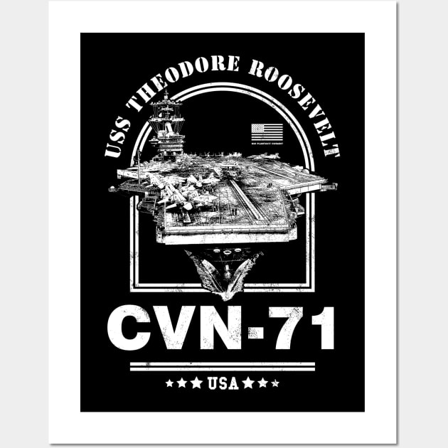 CVN-71 USS Theodore Roosevelt Wall Art by rycotokyo81